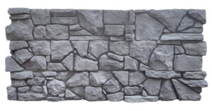 ISODECO Baksteenstrip 3D Wandpaneel Naadloos XL PU Pizarra Nero Antraciet