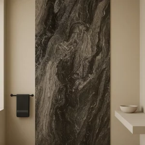 ISODECO SPC Wandpaneel Pretoria Marble Zwart/Grijs