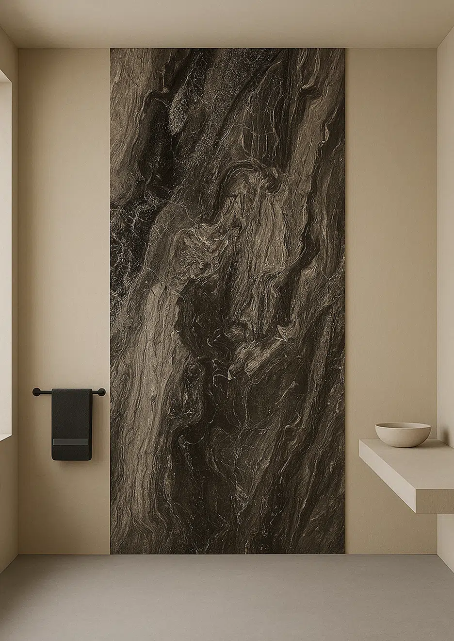 ISODECO SPC Wandpaneel Pretoria Marble Zwart/Grijs