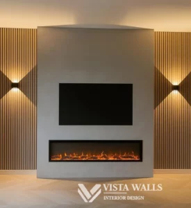 Cinewall met sfeerhaard