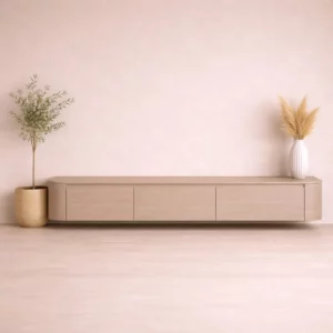 japandi tv meubel licht eiken setting japandi