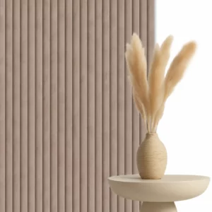 Akoestisch suede wandpaneel mokka 280 x 60 cm