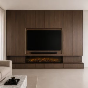 Gerookt eiken cinewall luxe afwerking