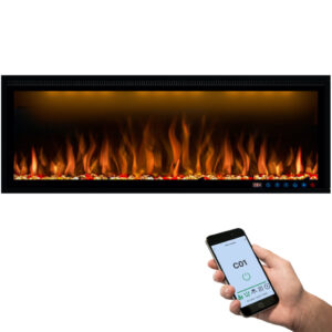 Ghiffa 152 elektrische sfeerhaard 152 cm voor cinewall en TV wand