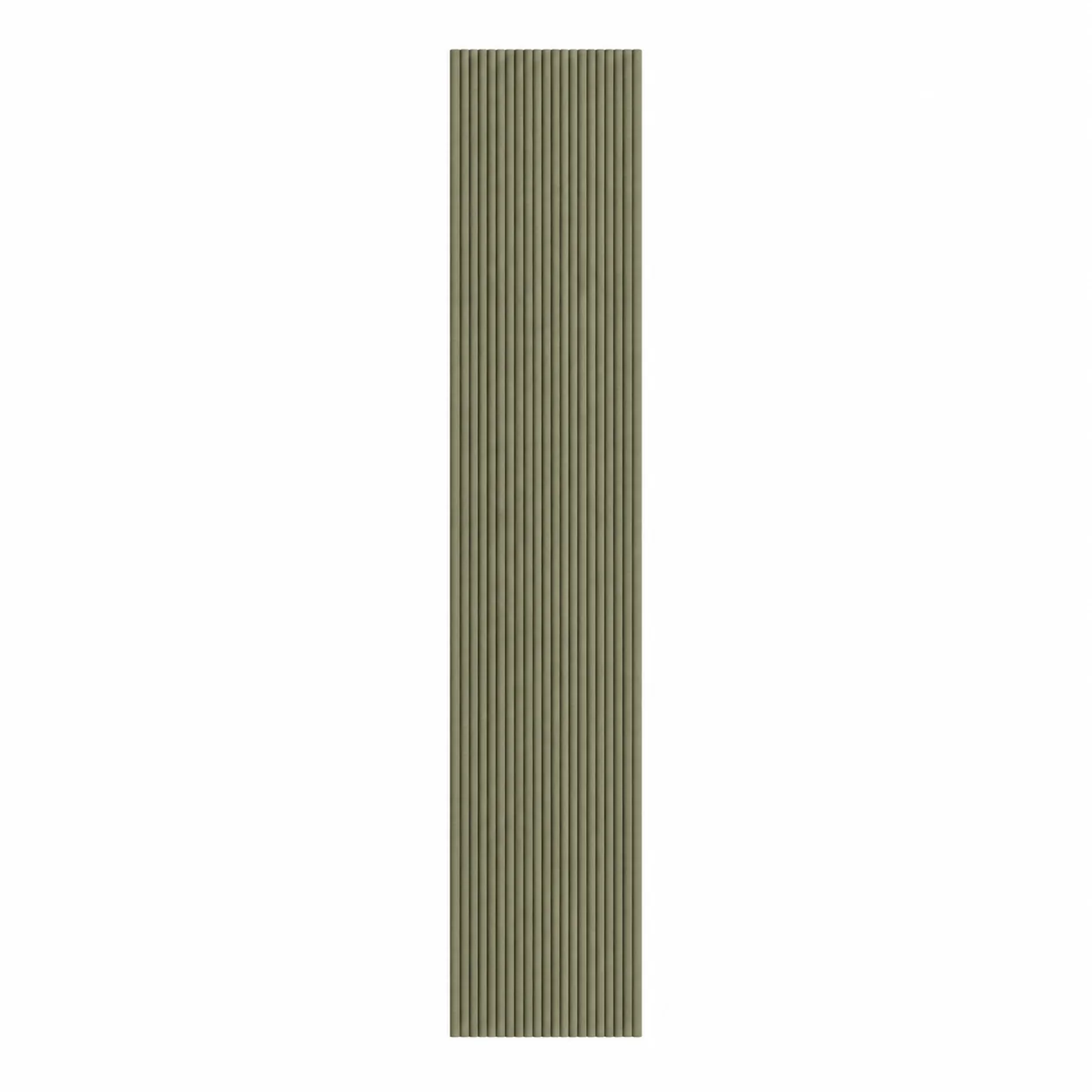 Akoestische Brushed Suede Solid Panelen Olijfgroen 280 x 60 cm lang