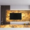 Lichtdoorlatend natuursteen wandpaneel Lente Rustiek cinewall